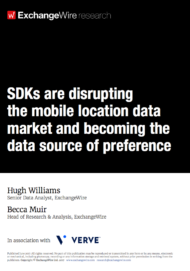 SDKs are Disrupting the Mobile Location Data Market & Becoming the Data Source of Preference; in Association with Verve