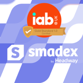 Smadex Awarded the IAB Gold Standard In Recognition of Brand Safety Efforts Smadex IAB Gold Standard