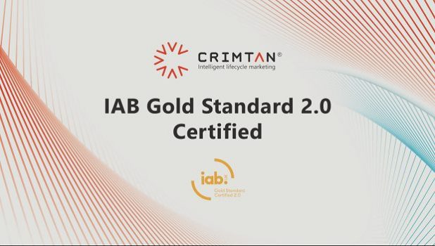 Crimtan are Certified Gold Standard 2.0 by the IAB