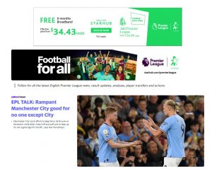 Yahoo Teams Up With StarHub to Launch Premier League Topic Hub 